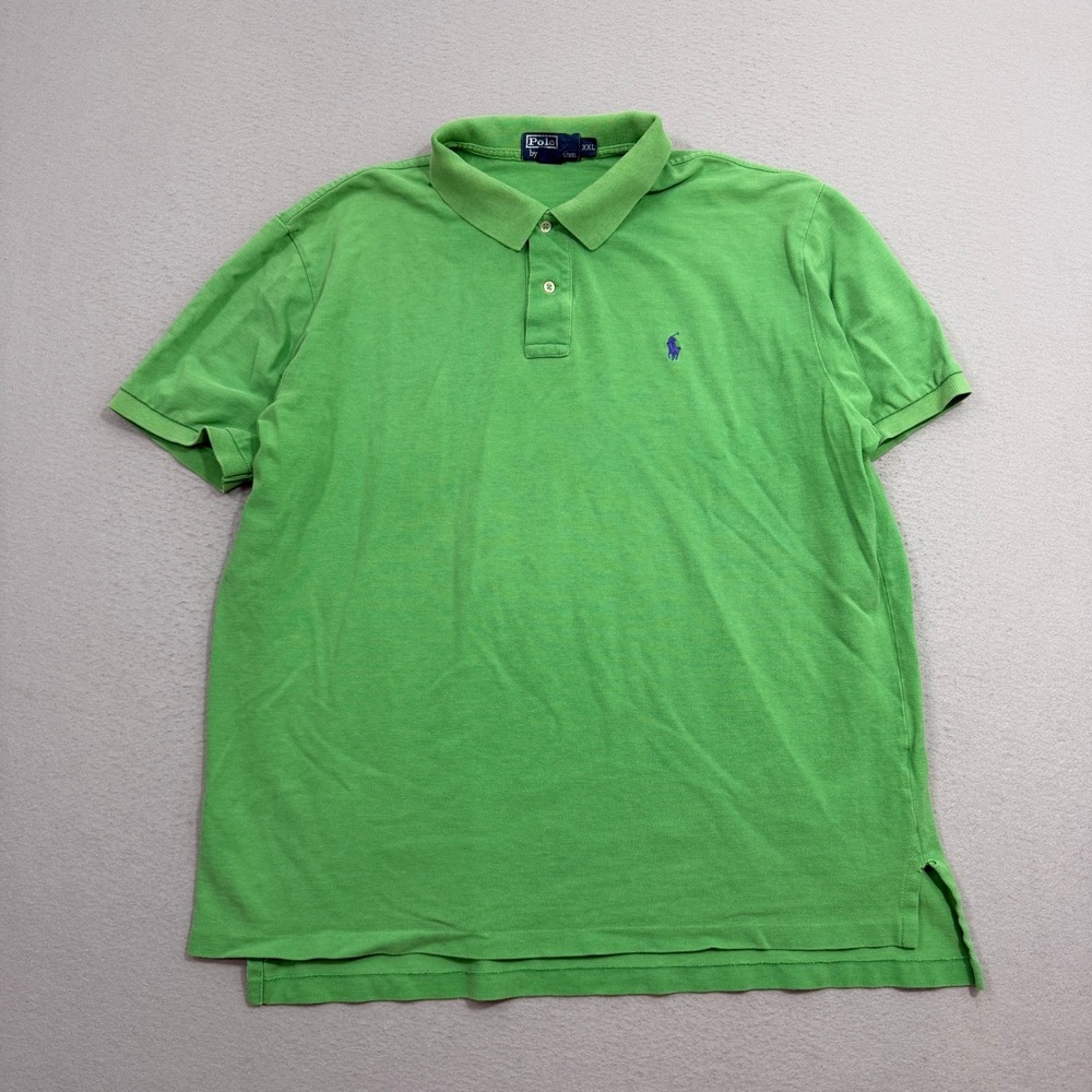 Polo Ralph Lauren Shirt Mens XXL Green Polo Classic Fit Short Sleeve Pony Logo
